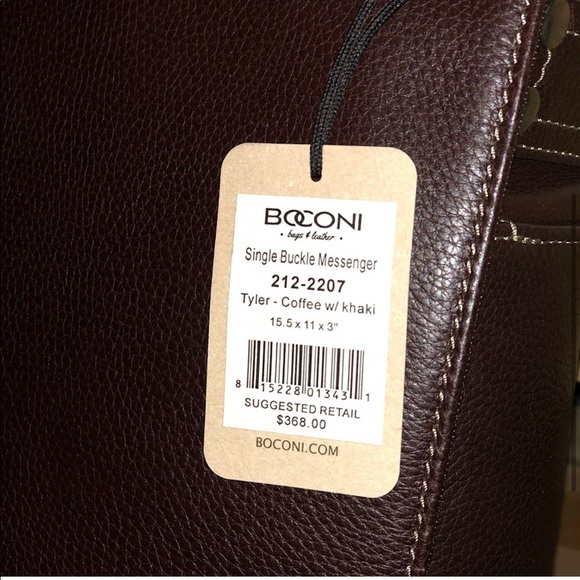 COPY- **NWT** ‘Boconi’ Bag - Luxurious Leather 💼 Unisex (retail price tag $368) - Picture 3 of 5